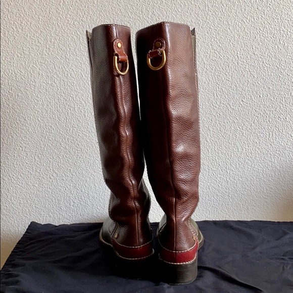 Dolce&Gabbana green, brown and red riding boots - Picture 6 of 14